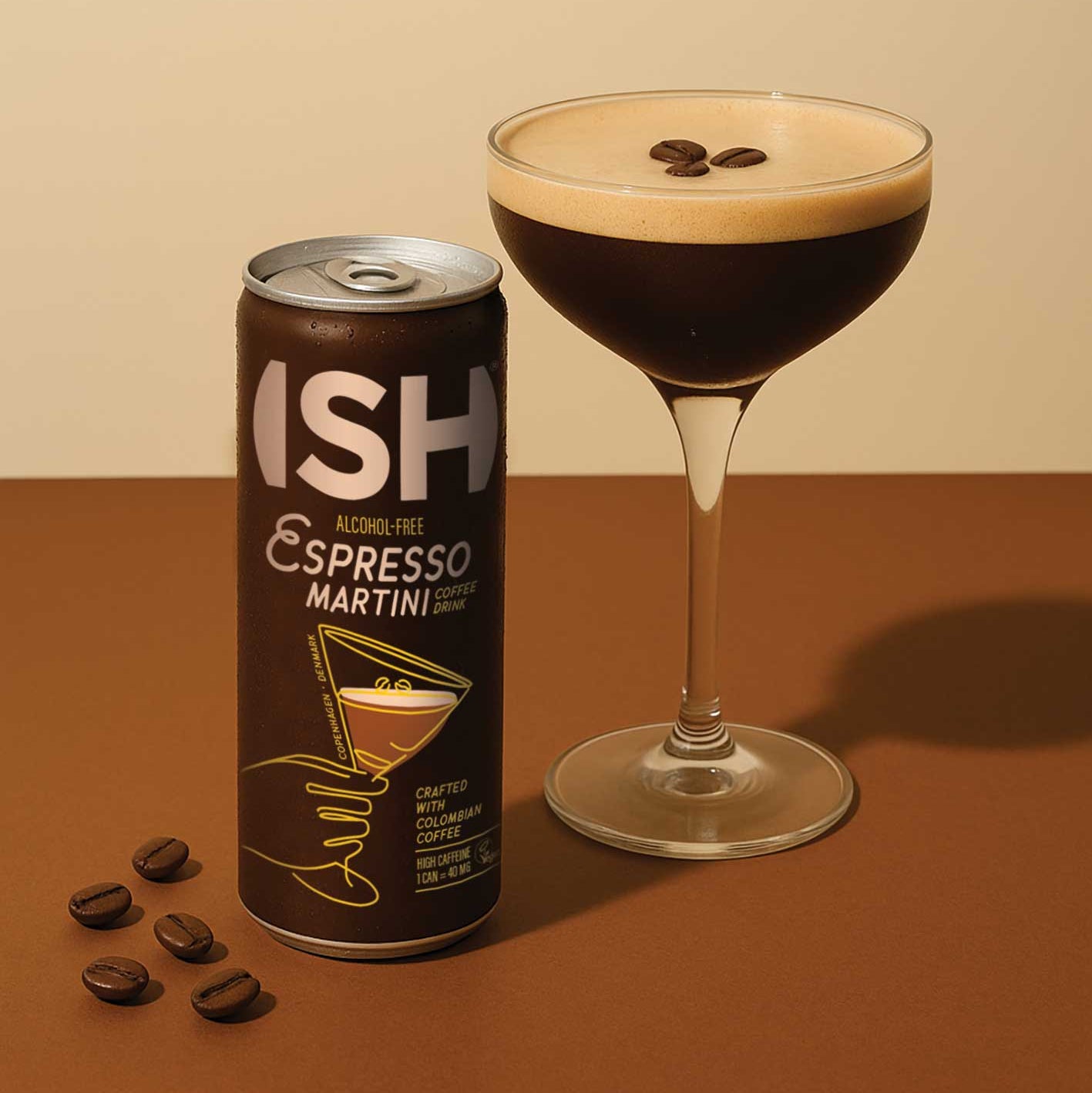 ISH Espresso Martini 0,25 L κοκτέιλ χωρίς αλκοόλ, έτοιμο για κατανάλωση