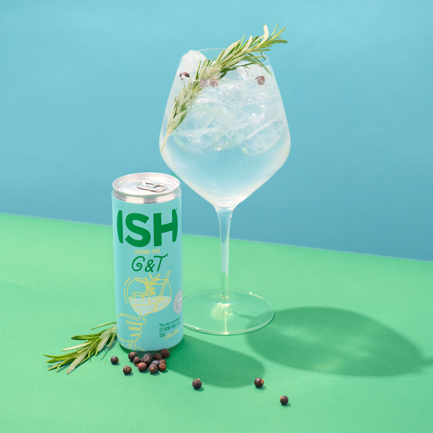 ISH G&T 0,25 L κοκτέιλ χωρίς αλκοόλ, έτοιμο για κατανάλωση