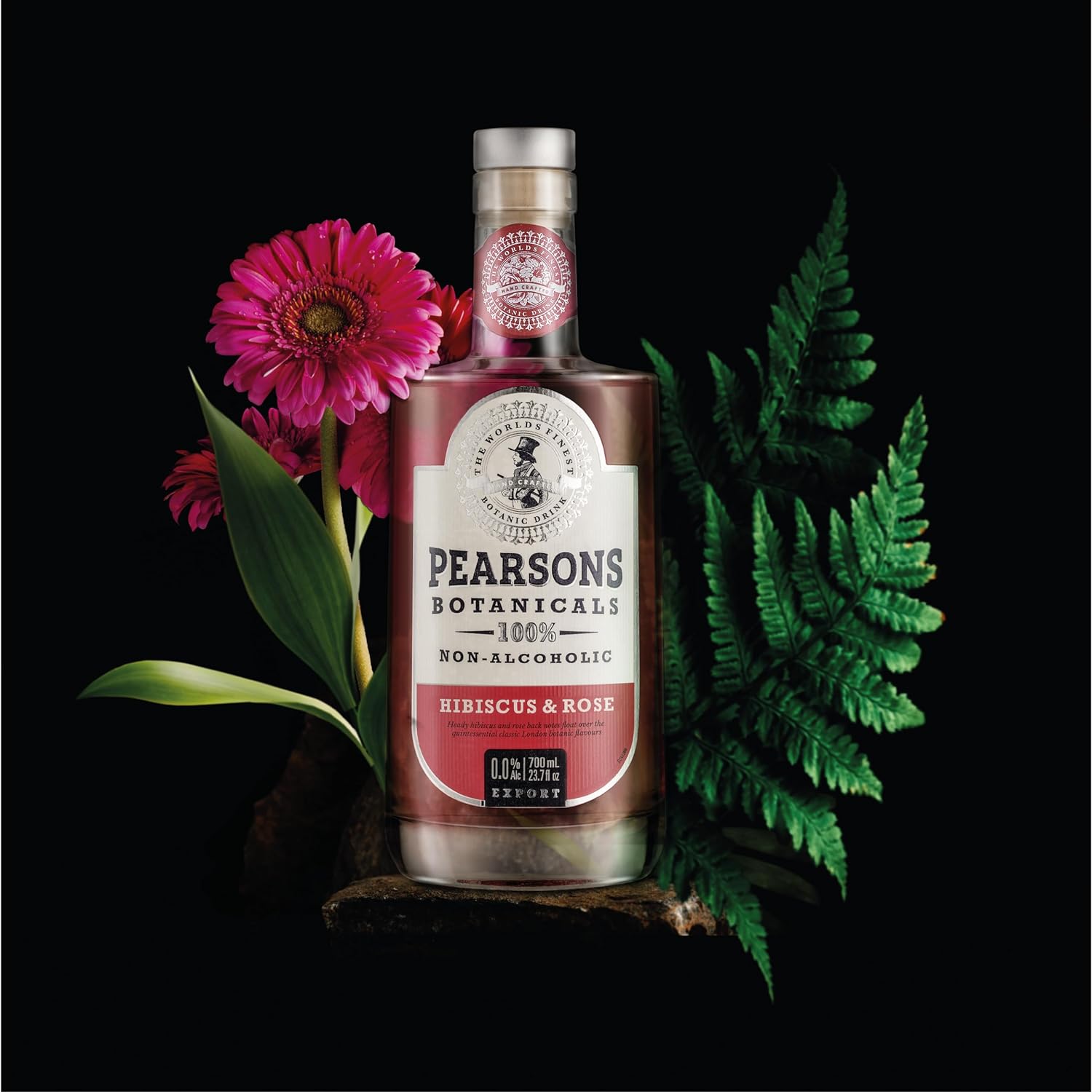 Pearsons Botanicals Hibiscus & Rose 0,7L, Εναλλακτικό τζιν χωρίς αλκοόλ