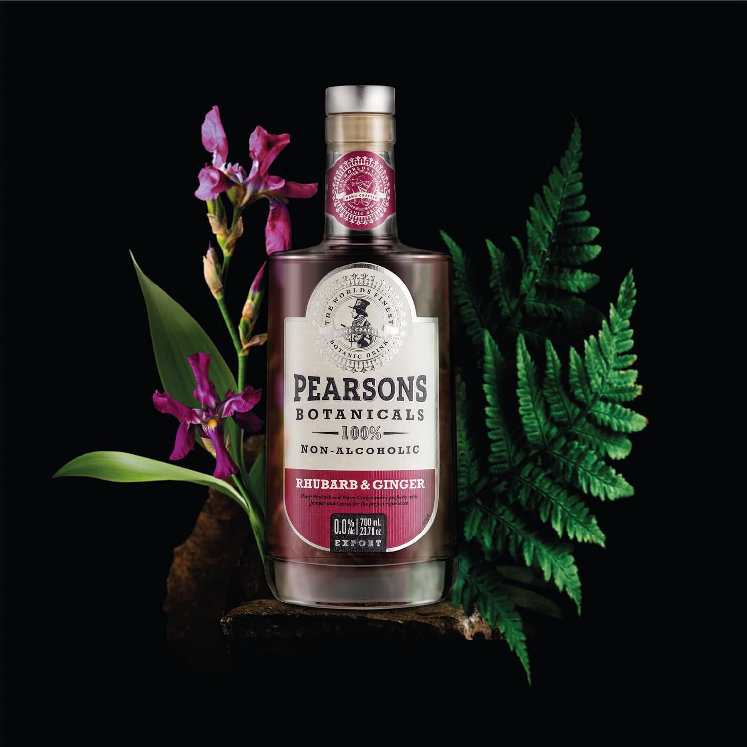 Pearsons Botanicals Rhubarb & Ginger 0,7L, Εναλλακτικό τζιν χωρίς αλκοόλ