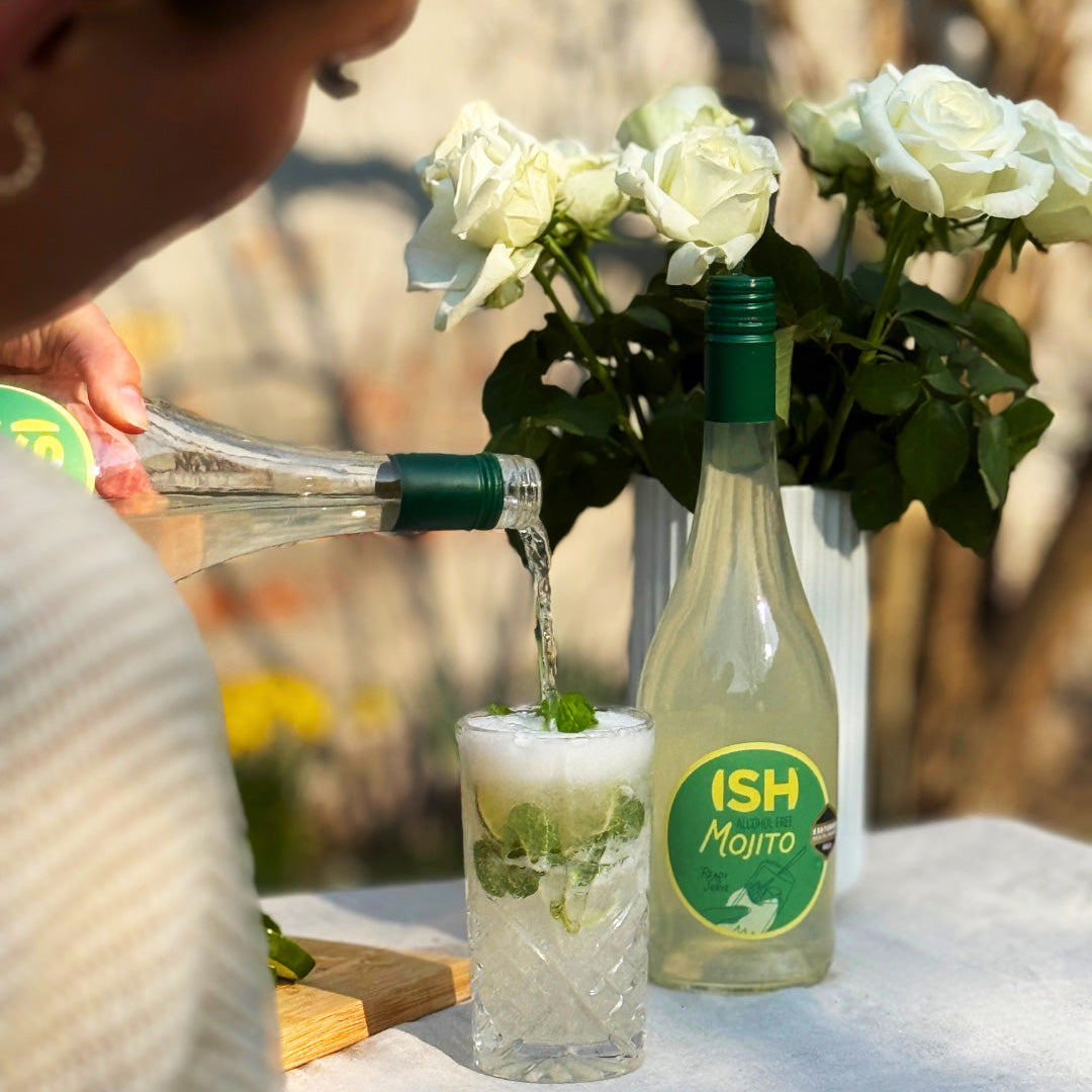 ISH Mojito 0,75 L κοκτέιλ χωρίς αλκοόλ, έτοιμο για σερβίρισμα