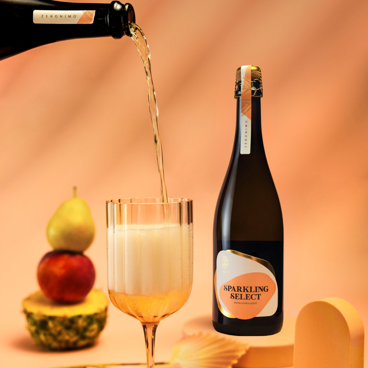 Zeronimo Sparkling Select 2024 0,75L αφρώδες λευκό κρασί χωρίς αλκοόλ