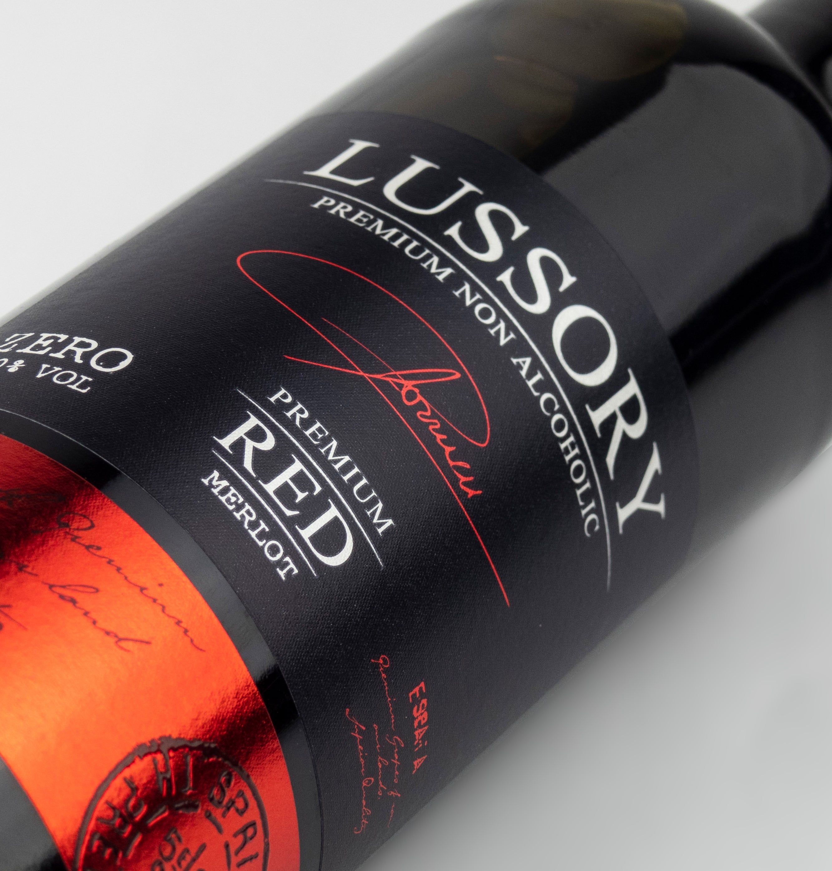 LUSSORY PREMIUM RED MERLOT 0,0% 0.75L, κόκκινο κρασί χωρίς αλκοόλ