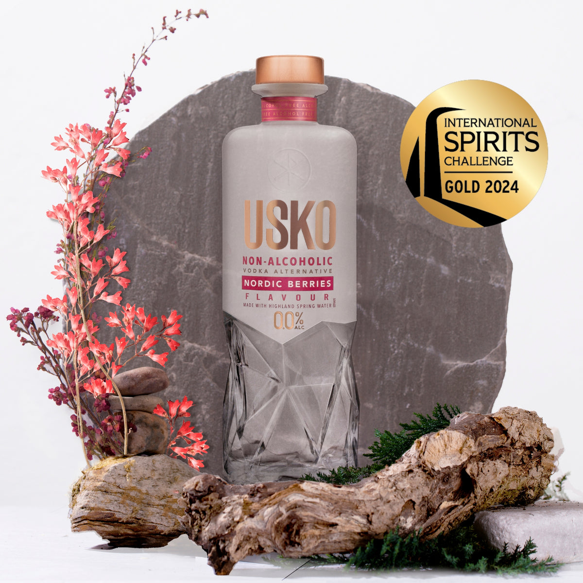 USKO Nordic Berries 0,7L, Εναλλακτική βότκα χωρίς αλκοόλ