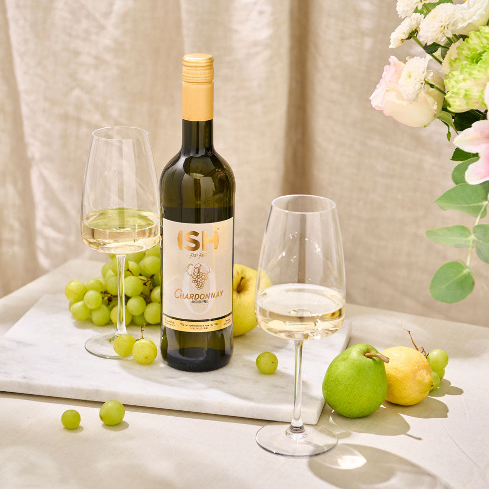 ISH Chardonnay 0,75 L λευκό κρασί χωρίς αλκοόλ
