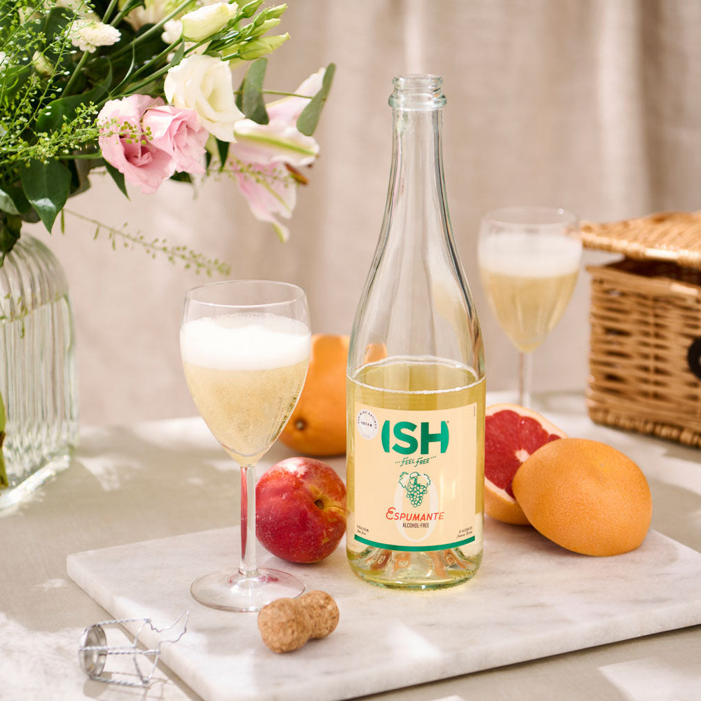 ISH Espumante  0,75 L αφρώδες λευκό κρασί χωρίς αλκοόλ