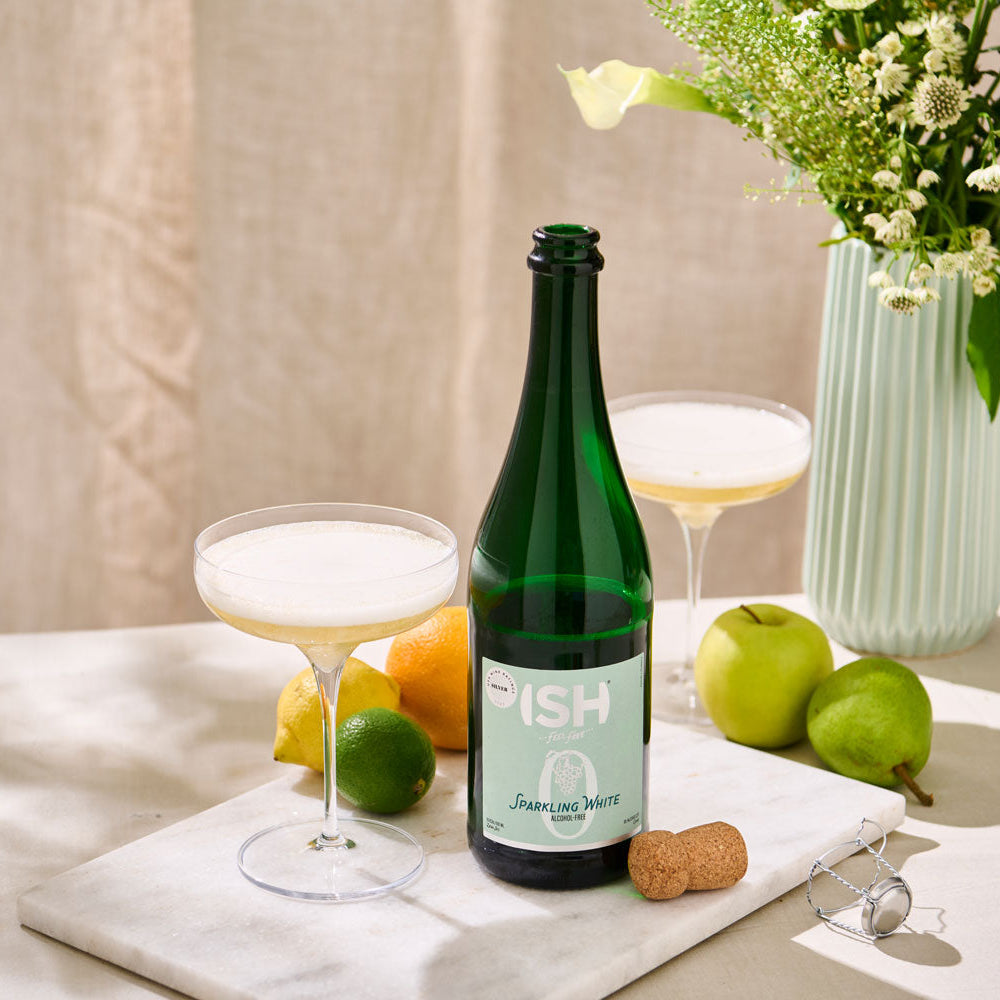 ISH Sparkling White 0,75 L αφρώδες λευκό κρασί χωρίς αλκοόλ