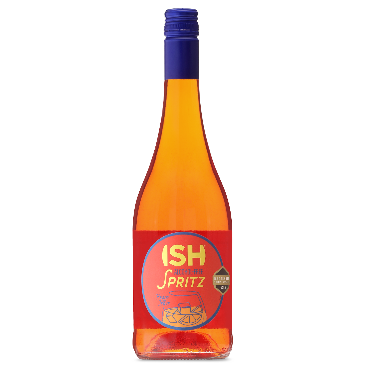 ISH Spritz 0,75L κοκτέιλ χωρίς αλκοόλ, έτοιμο για σερβίρισμα