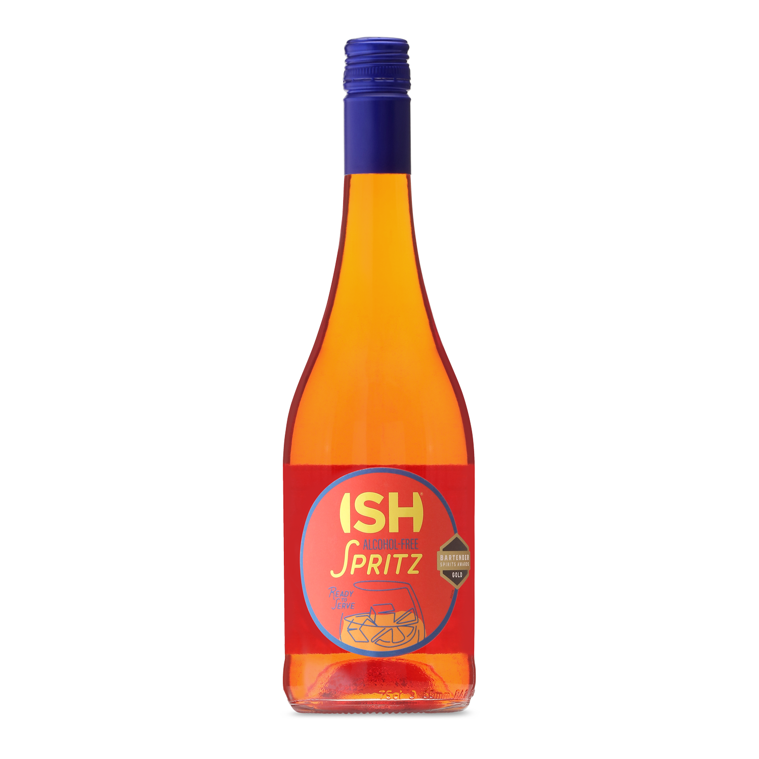 ISH Spritz 0,75 L κοκτέιλ χωρίς αλκοόλ, έτοιμο για σερβίρισμα