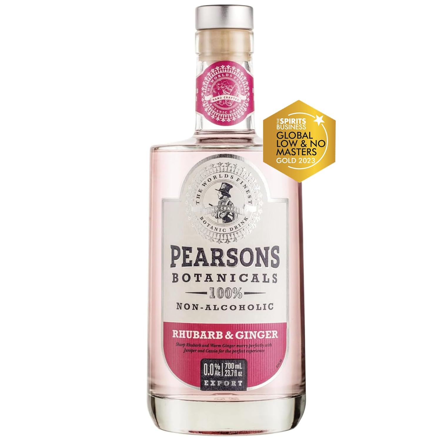 Pearsons Botanicals Rhubarb & Ginger 0,7L, Εναλλακτικό τζιν χωρίς αλκοόλ