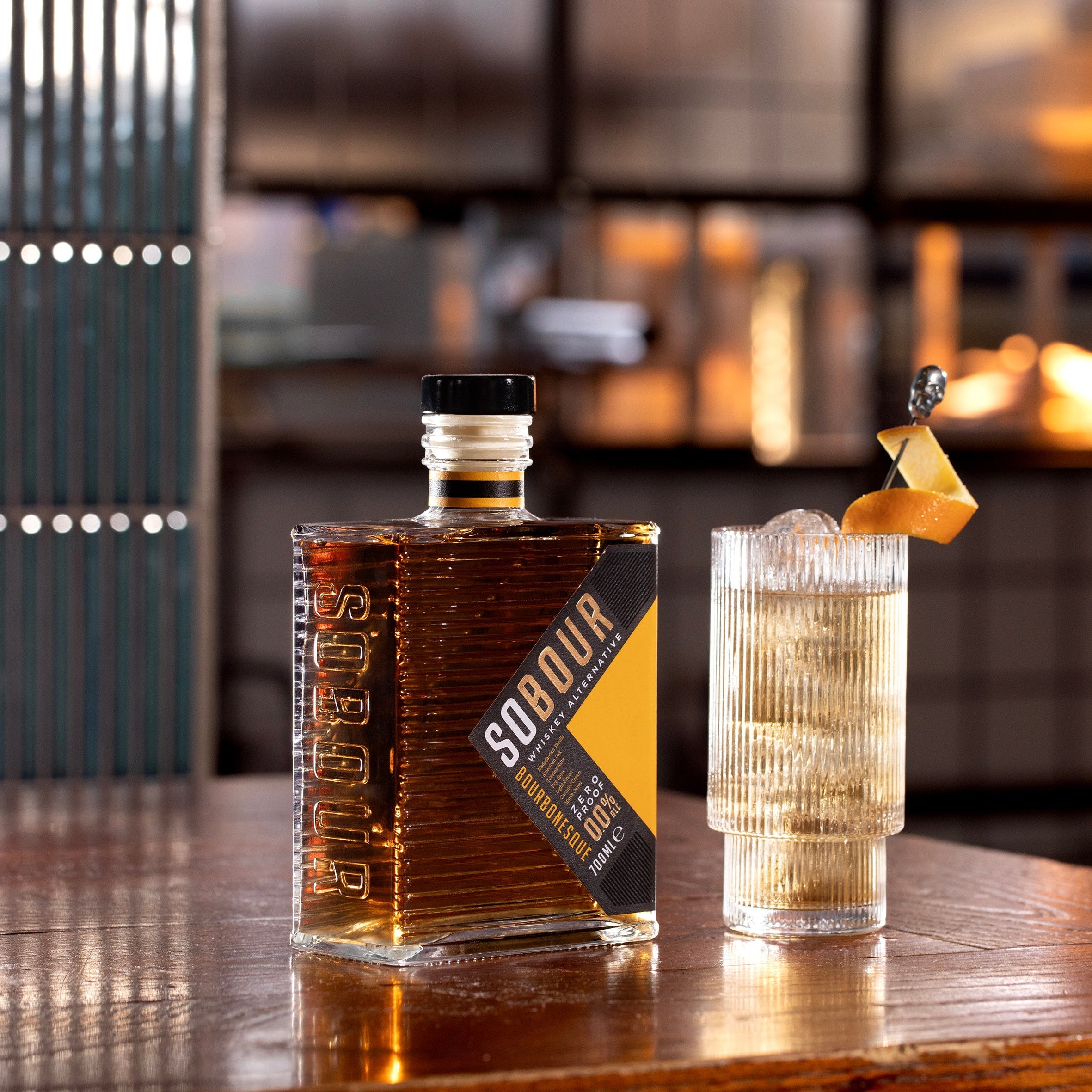 SOBOUR Bourbonesque 0,7L,  Εναλλακτικό bourbon χωρίς αλκοόλ